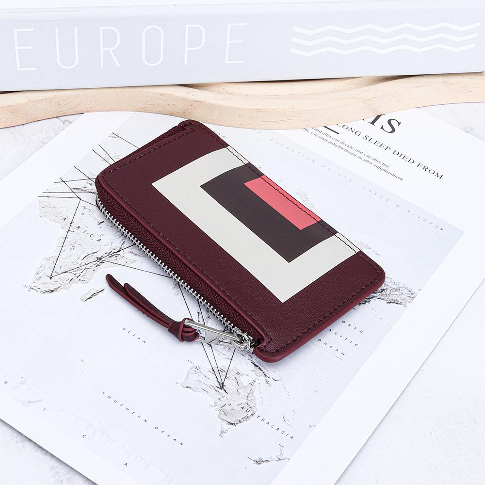 Slim Zip Card Holder Wallet - Stylish Geometric Color Block Design Coin Purses | Minimalist Coin Pouches for men and women бордовий
Slim Zip Card Holder Wallet - Stylish Geometric Color Block Design Coin Purses | Minimalist Coin Pouches for men and women бордовий