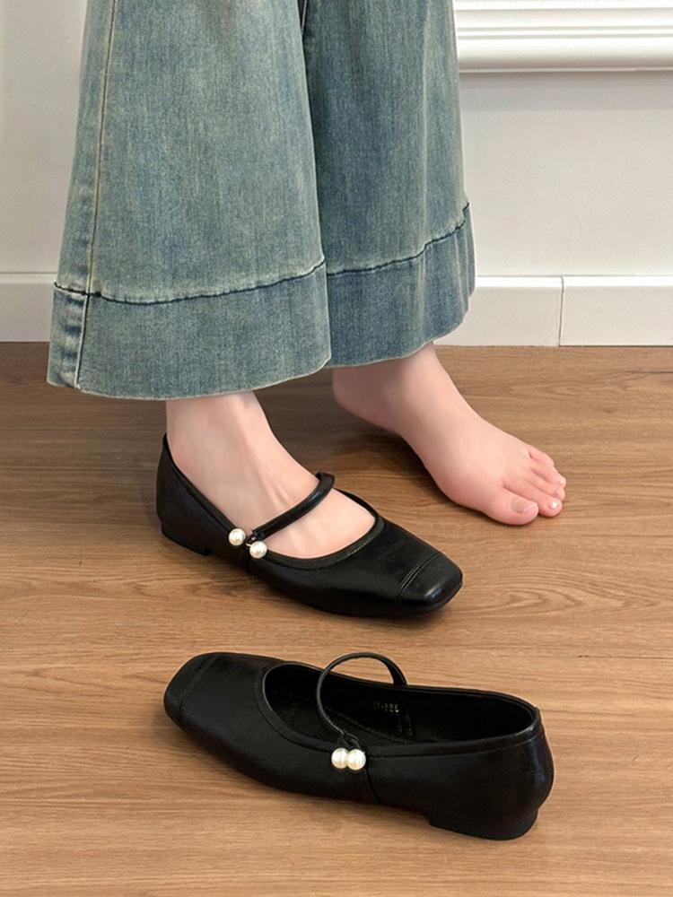 Туфли на плоской подошве Black Pearl Square Head, нежные вечерние туфли во французском стиле, женские туфли в стиле ретро Mary Jane 39 чёрный
Туфли на плоской подошве Black Pearl Square Head, нежные вечерние туфли во французском стиле, женские туфли в стиле ретро Mary Jane 39 чёрный