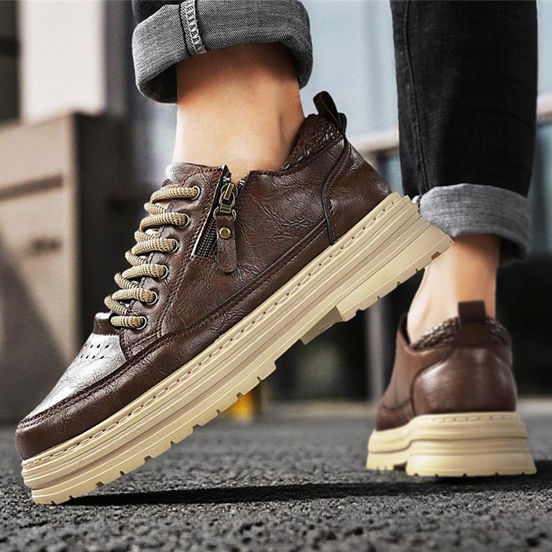 Men s Shoes 2025 High-end Casual Board Leather Height Increasing Thick Sole Side Zipper Workwear Trendy 44 коричневий
Men s Shoes 2025 High-end Casual Board Leather Height Increasing Thick Sole Side Zipper Workwear Trendy 44 коричневий