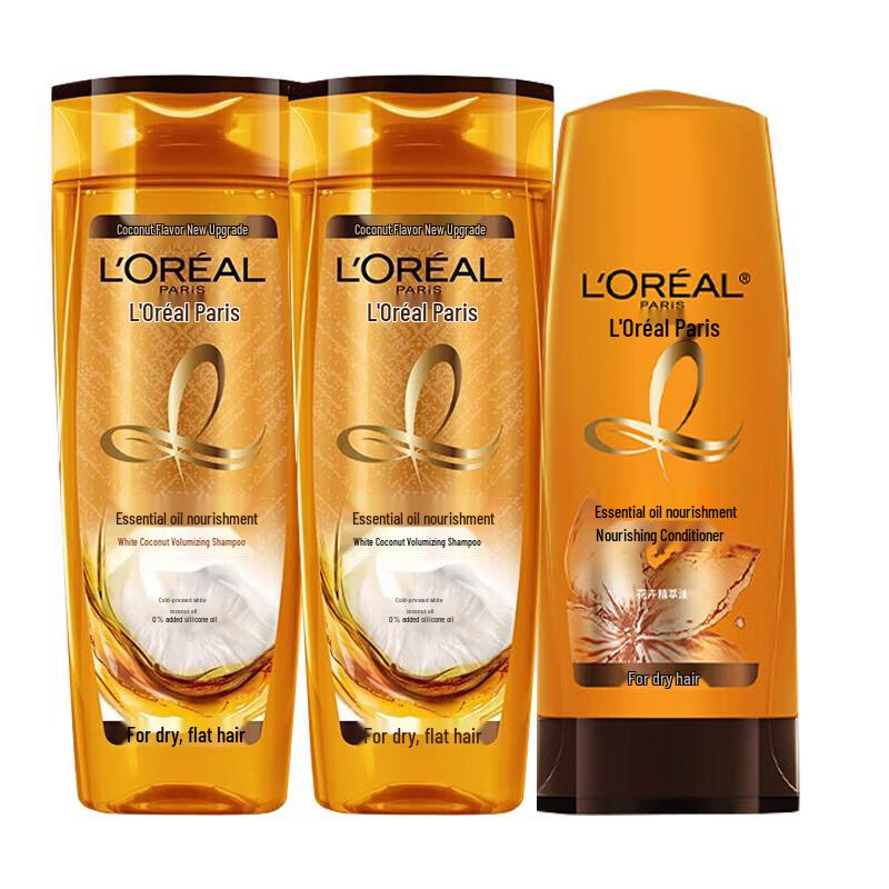 L Oréal Essential Oil Nourishing Hair Care 3-Piece Set
L Oréal Essential Oil Nourishing Hair Care 3-Piece Set