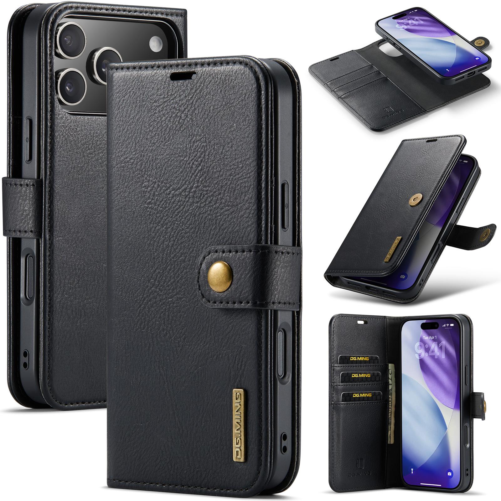 DG.MING Wallet Case For iPhone 17 Pro Max Luxury 2-in-1 Removable Magnetic Flip PU Leather Card Stand Cover чёрный
DG.MING Wallet Case For iPhone 17 Pro Max Luxury 2-in-1 Removable Magnetic Flip PU Leather Card Stand Cover чёрный