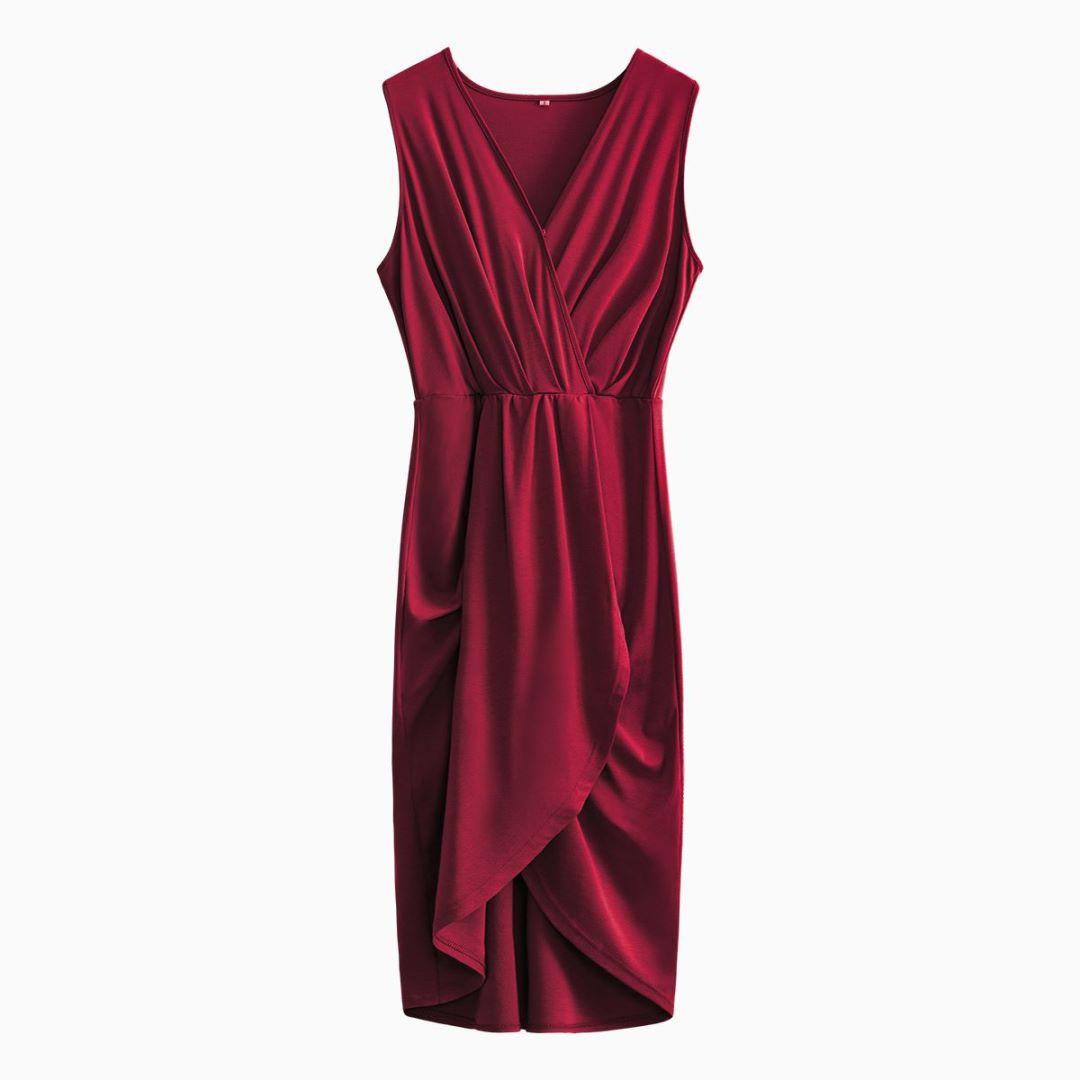 Женское весенне-летнее элегантное сексуальное длинное платье без рукавов с V-образным вырезом, плиссированное шикарное платье с высокой талией XL красный
Женское весенне-летнее элегантное сексуальное длинное платье без рукавов с V-образным вырезом, плиссированное шикарное платье с высокой талией XL красный