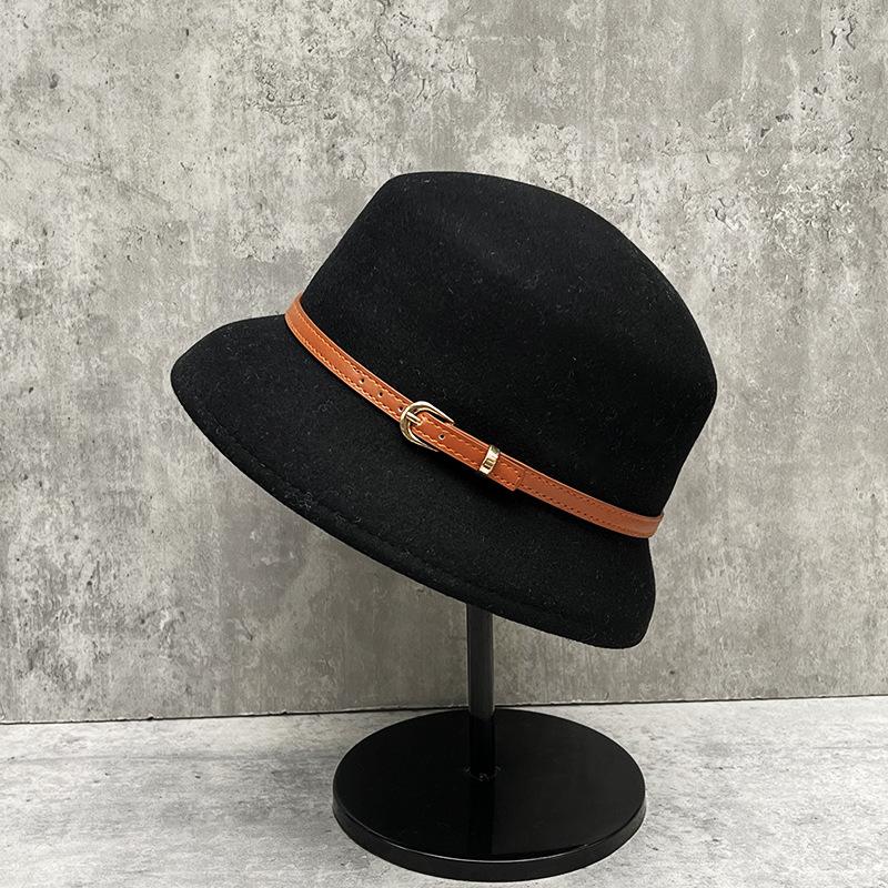 Temperament Hepburn Style Wool Bucket Hat Women S French Elegant Retro Top Hat Xiaoxiang Style Pot Hat M(56-58cm)
Temperament Hepburn Style Wool Bucket Hat Women S French Elegant Retro Top Hat Xiaoxiang Style Pot Hat M(56-58cm)