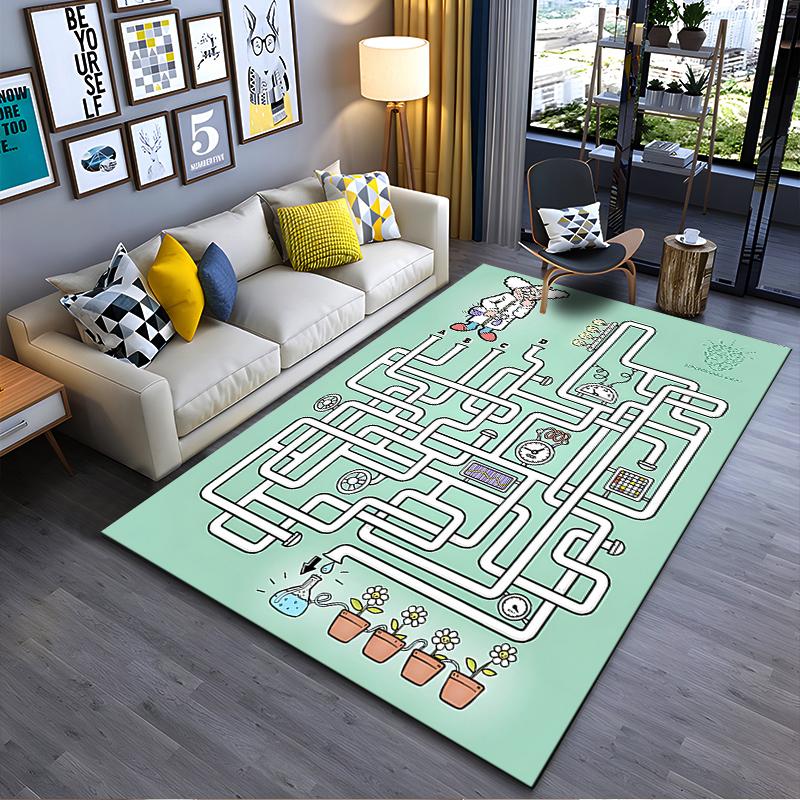 Funny Scientist Maze Design with Colorful Pipes and Flowers Suitable for use as an anti-slip game mat for living room and bedroom sofas 40x60cm( 15x23in )
Funny Scientist Maze Design with Colorful Pipes and Flowers Suitable for use as an anti-slip game mat for living room and bedroom sofas 40x60cm( 15x23in )