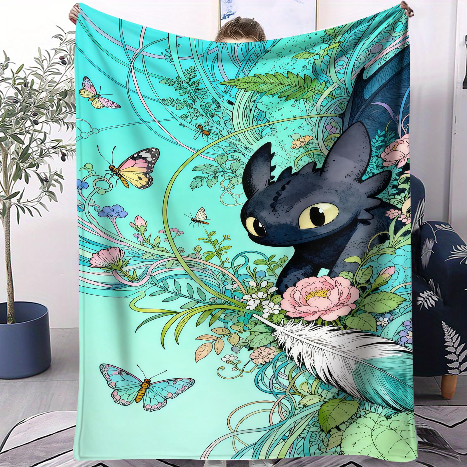 Hot Sale Toothless Night Fury Small Cover Blanket Bed Sheet All Season Soft Breathable Bed Bedroom Dorm Sofa Lunch Camping Decor 70x100cm
Hot Sale Toothless Night Fury Small Cover Blanket Bed Sheet All Season Soft Breathable Bed Bedroom Dorm Sofa Lunch Camping Decor 70x100cm