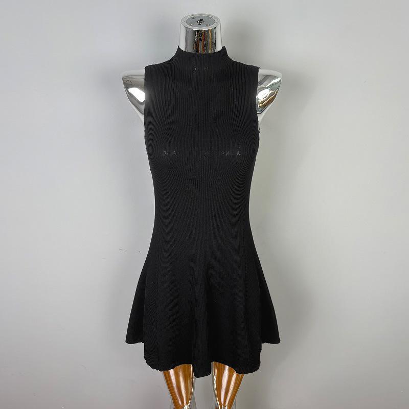 Korean Dongdaemun High Neck Sleeveless Knit Dress - Women s Slim Fit Sexy Short Skirt One Size чёрный
Korean Dongdaemun High Neck Sleeveless Knit Dress - Women s Slim Fit Sexy Short Skirt One Size чёрный
