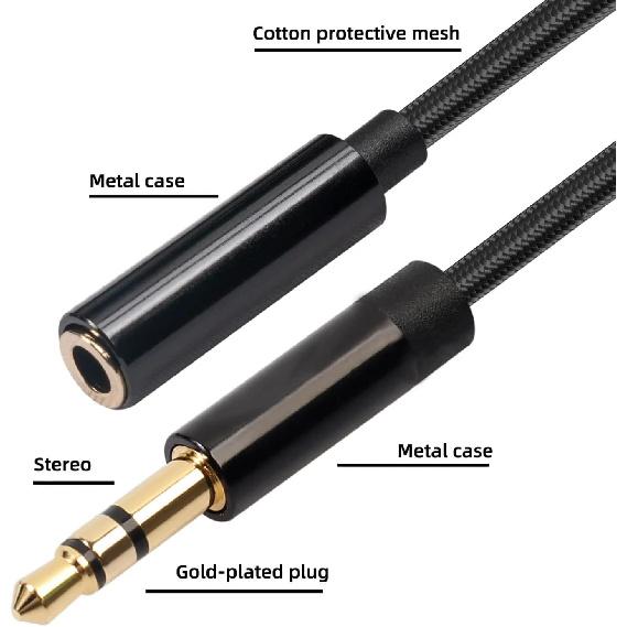 Hididi Aux Audio Jack Cable 3.5mm Male to Femal Jack Headphone Adapter 1.5m
Hididi Aux Audio Jack Cable 3.5mm Male to Femal Jack Headphone Adapter 1.5m