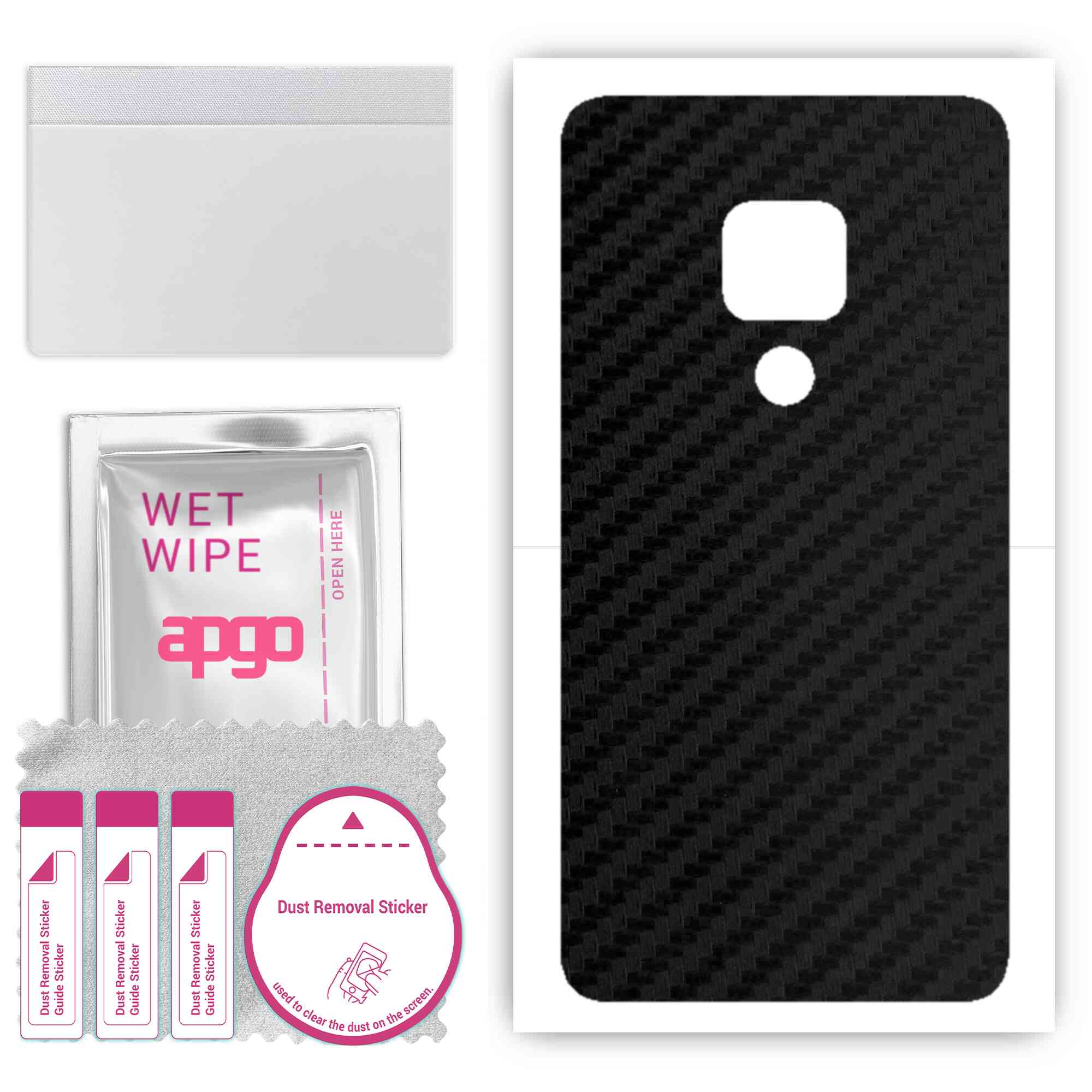 apgo Protective Skin Sticker for the back compatible with Huawei Mate 20, Wrap Film, Foil, Vinyl - Pattern Carbon Black
apgo Protective Skin Sticker for the back compatible with Huawei Mate 20, Wrap Film, Foil, Vinyl - Pattern Carbon Black