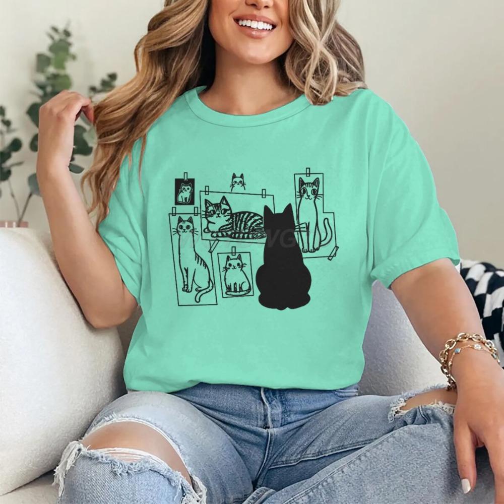 Black Cat Gallery T-shirts Cat Lover Harajuku Fashion T Shirts Short Sleeve Tee Men s Women s Clothes Funny Black Cat Clothing XXS
Black Cat Gallery T-shirts Cat Lover Harajuku Fashion T Shirts Short Sleeve Tee Men s Women s Clothes Funny Black Cat Clothing XXS