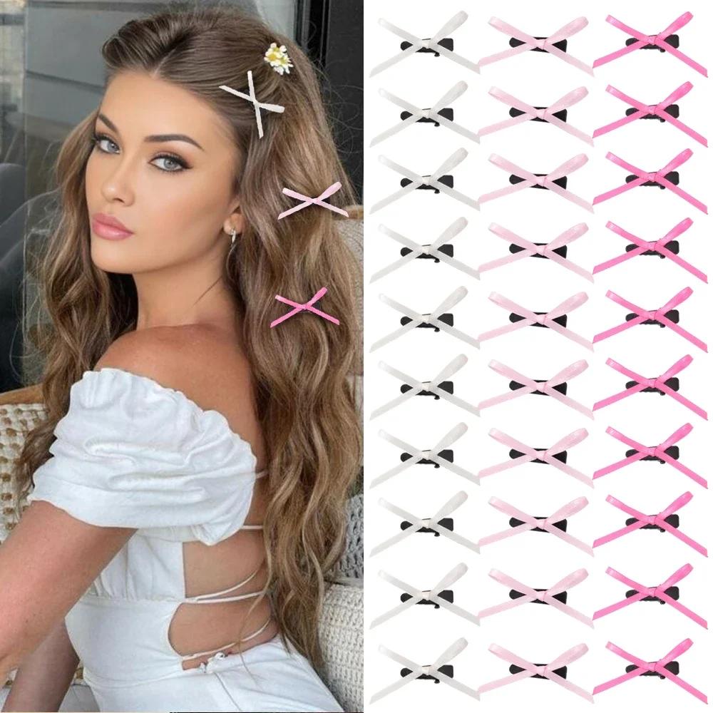 10pcs/set 2 Mini Bowknot Hair Clips Ballet Ribbon for Women Girls Sweet Fairy Bang Clip Headwear Barrette Hair Accessories
10pcs/set 2 Mini Bowknot Hair Clips Ballet Ribbon for Women Girls Sweet Fairy Bang Clip Headwear Barrette Hair Accessories