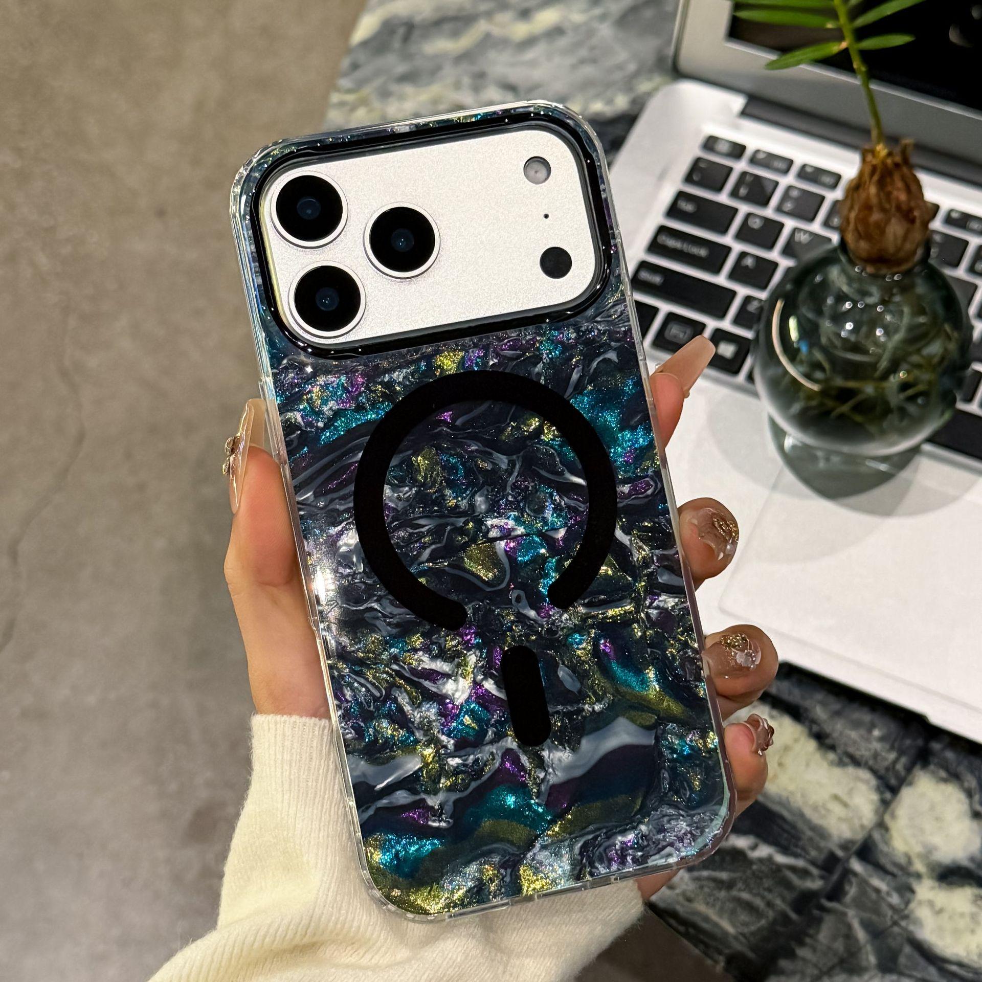 Glitter Shell Magnetic Phone Case for iPhone 16 & Samsung S26, Full Coverage Drop Protection iPhone 16 Plus
Glitter Shell Magnetic Phone Case for iPhone 16 & Samsung S26, Full Coverage Drop Protection iPhone 16 Plus