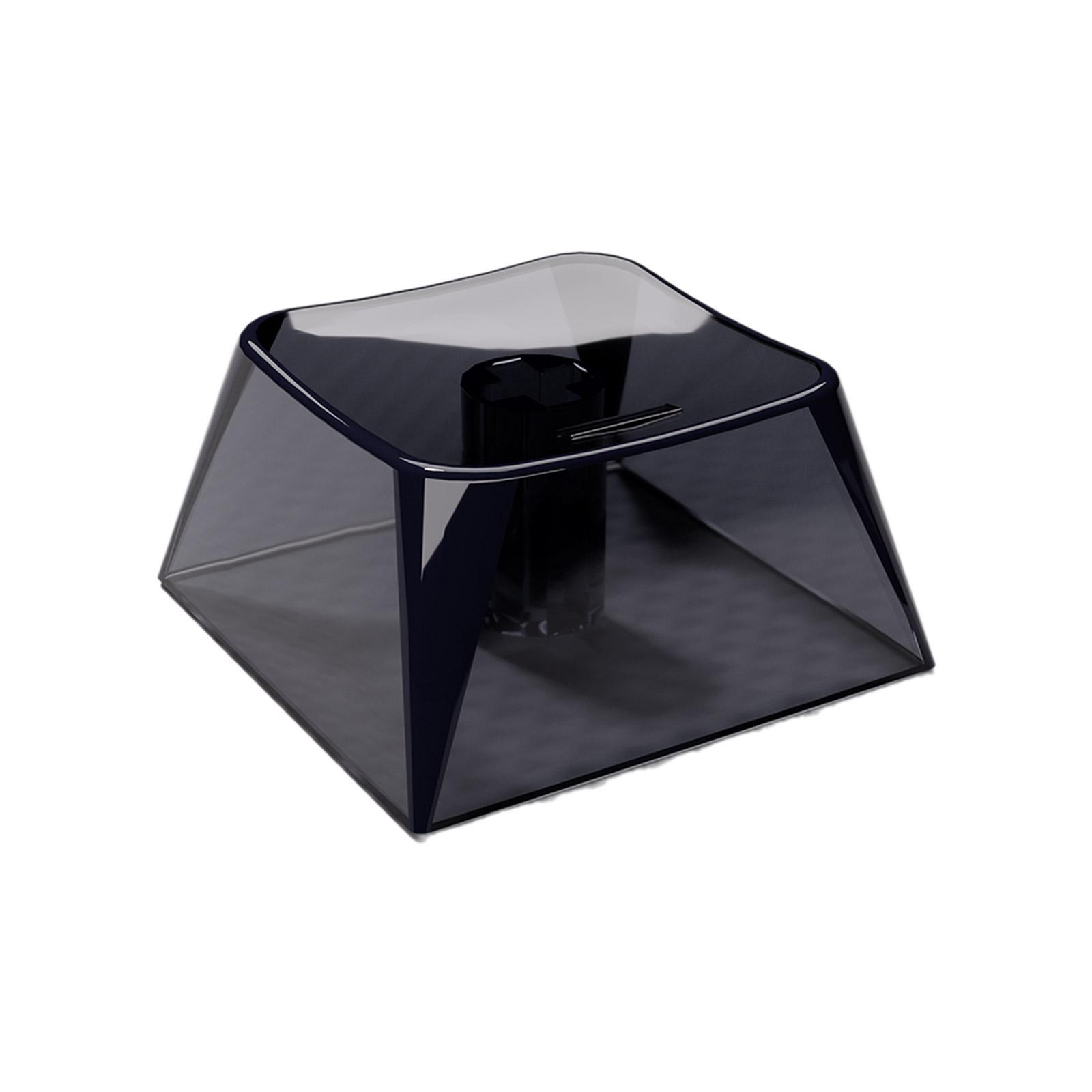 XDA Keycaps Механическая клавиатура Keycaps PC Material Зеркальный полупрозрачный Keycap 1.75 Keycap A чёрный