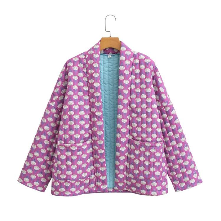 Autumn Women Elegant Printed Cotton Jacket European American Large
Autumn Women Elegant Printed Cotton Jacket European American Large