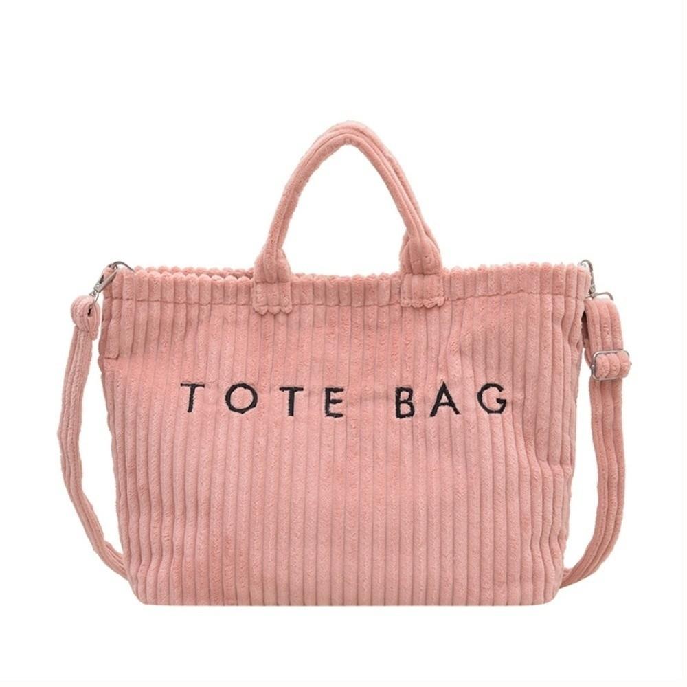 Korean Style Slouchy Shoulder Bag Solid Color Letter Embroidery Handbag Corduroy Tote Bag Friends розовый
Korean Style Slouchy Shoulder Bag Solid Color Letter Embroidery Handbag Corduroy Tote Bag Friends розовый