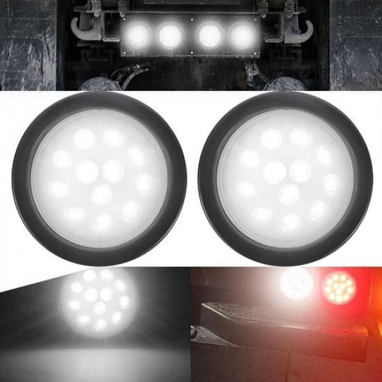2PCS 12 White LED 4 Round Inch Backup Reverse Tail Lamp Lights For Truck Trailer
2PCS 12 White LED 4 Round Inch Backup Reverse Tail Lamp Lights For Truck Trailer