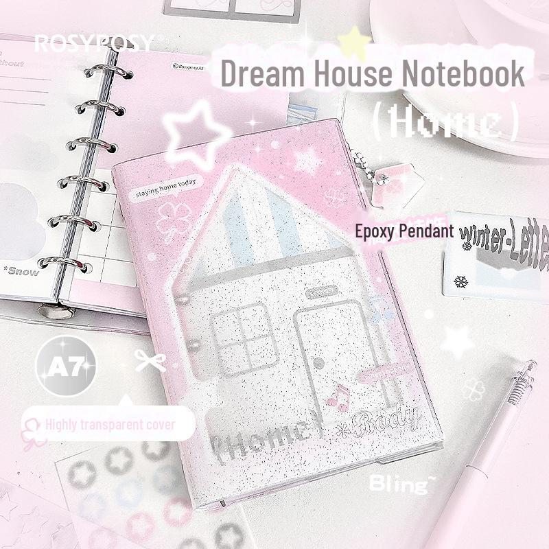 Блокнот «Dream House» формата A7 RosyPosy — мягкий дизайн, блестящая прозрачная обложка, цветные страницы своими руками, отрывные листы.
Блокнот «Dream House» формата A7 RosyPosy — мягкий дизайн, блестящая прозрачная обложка, цветные страницы своими руками, отрывные листы.