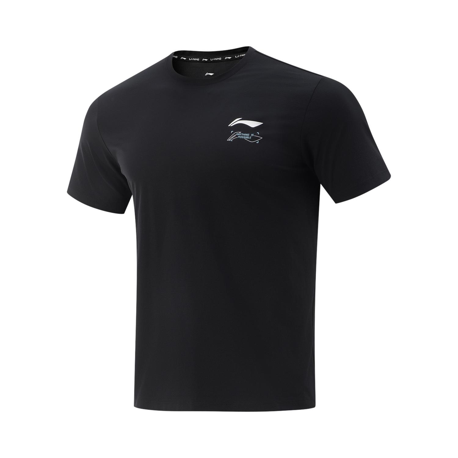 Li-Ning Quick-Dry Simple Letter Logo Print Comfortable Round Neck Short Sleeve T-Shirt Men Tops Black ATSV399-7 S
Li-Ning Quick-Dry Simple Letter Logo Print Comfortable Round Neck Short Sleeve T-Shirt Men Tops Black ATSV399-7 S
