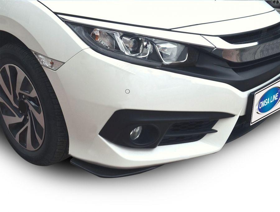 Flap lining on the front bumper (2 pcs, black) for Honda Civic Sedan X 2016-2021
Flap lining on the front bumper (2 pcs, black) for Honda Civic Sedan X 2016-2021