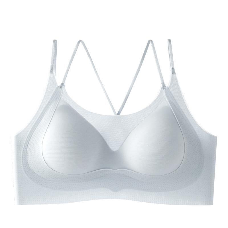 Light Blue Seamless Wireless Bra with Criss Cross Thin Straps M синій
Light Blue Seamless Wireless Bra with Criss Cross Thin Straps M синій