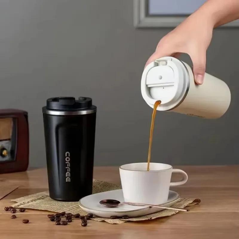 New 380/510ML Stainless Steel Coffee Cup Mug Leak-Proof Travel Thermal Vacuum Flask Insulated Cup Water Bottle 380ML чорний
New 380/510ML Stainless Steel Coffee Cup Mug Leak-Proof Travel Thermal Vacuum Flask Insulated Cup Water Bottle 380ML чорний