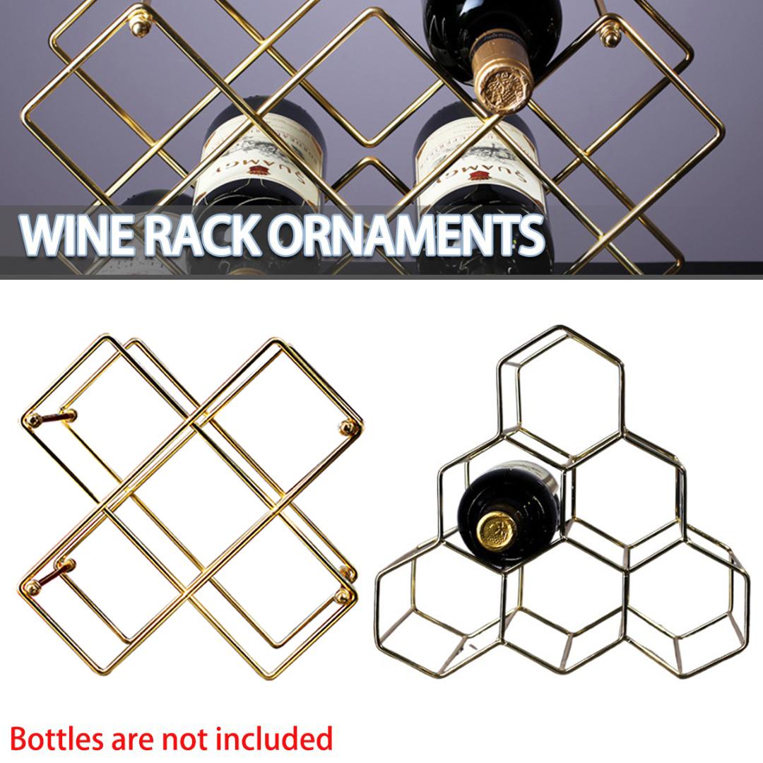 PDTO Винная полка Отдельностоящий держатель для вина Защитная столешница для хранения вина на 6 бутылок