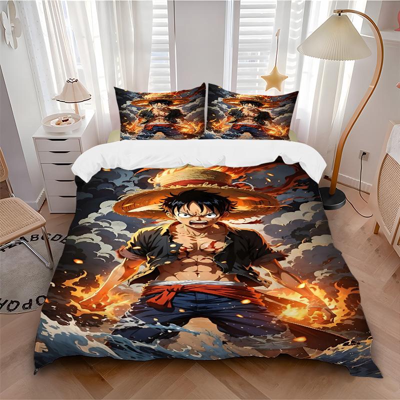 3pcs bedding set ONE PIECE Monkey D. Luffy Includes 1 Comforter + 2 Pillowcases, Without Pillow Inserts, Soft Comfortable,a0909195 135x200cm
3pcs bedding set ONE PIECE Monkey D. Luffy Includes 1 Comforter + 2 Pillowcases, Without Pillow Inserts, Soft Comfortable,a0909195 135x200cm