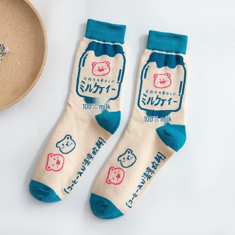 Japanese Style Milk Carton Mid-Calf Socks for Women - Fun, School-Inspired Korean Style Cotton Socks for Spring and Autumn One Size
Japanese Style Milk Carton Mid-Calf Socks for Women - Fun, School-Inspired Korean Style Cotton Socks for Spring and Autumn One Size