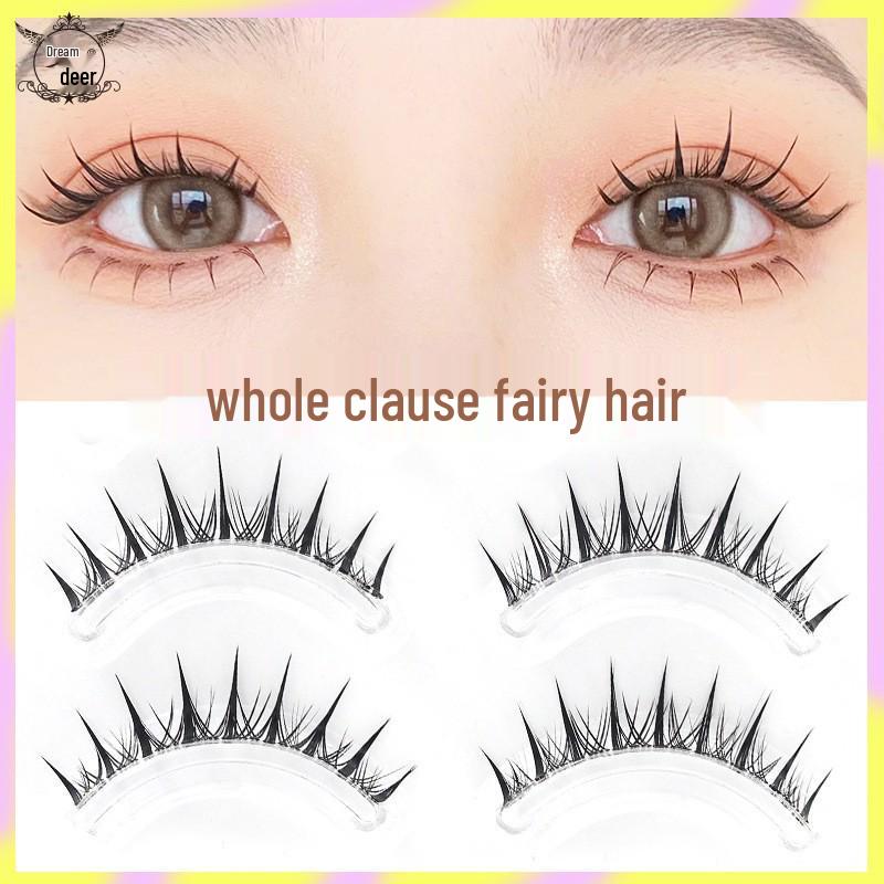 Dream Deer W-2 False Eyelashes - Transparent Stem, Natural Cartoon Design, One-Piece Strip, Self-Grafting for Women
Dream Deer W-2 False Eyelashes - Transparent Stem, Natural Cartoon Design, One-Piece Strip, Self-Grafting for Women