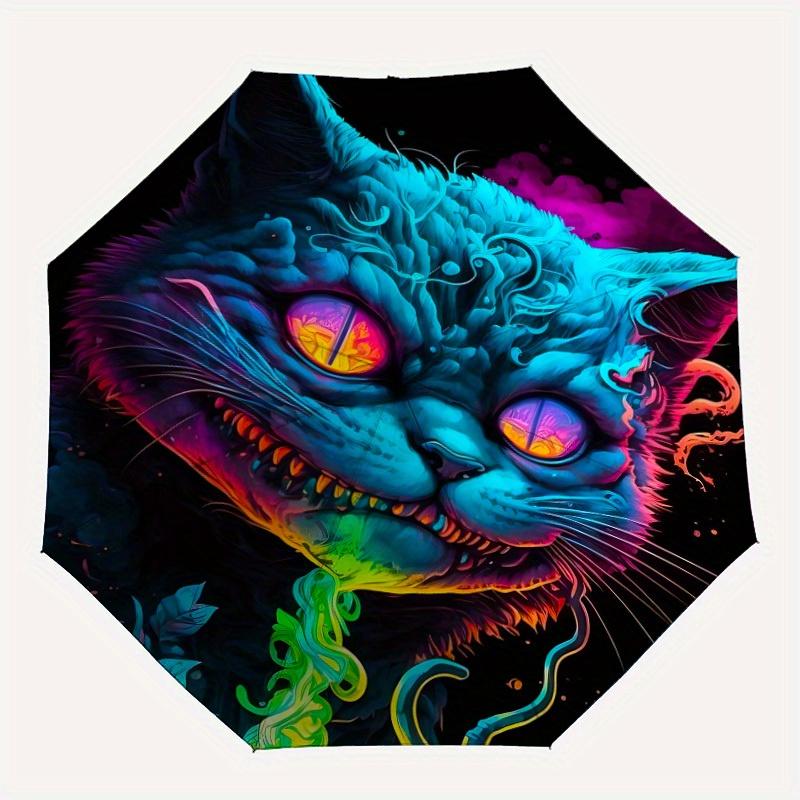 1pc Psychedelic Cat Automatic Open/Close Umbrella - Compact Travel Umbrella, 8-Rib Heavy-Duty Construction, Ideal Gift, Outdoor Accessory, S
1pc Psychedelic Cat Automatic Open/Close Umbrella - Compact Travel Umbrella, 8-Rib Heavy-Duty Construction, Ideal Gift, Outdoor Accessory, S