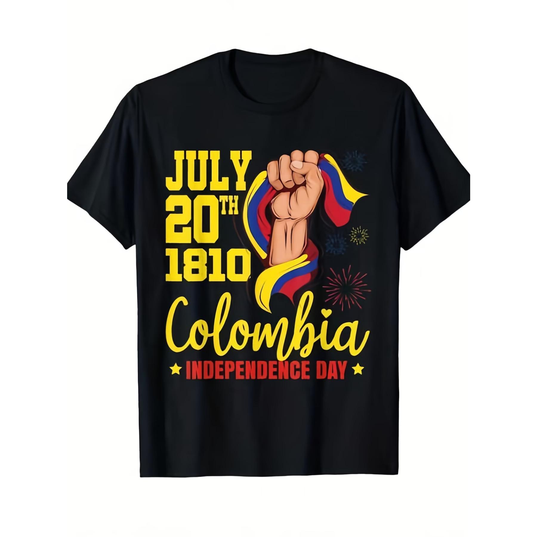 Flag T-Shirt - Vintage Independence Day Design with July 20th & Colombian Pride Graphic Print XXL чорний
Flag T-Shirt - Vintage Independence Day Design with July 20th & Colombian Pride Graphic Print XXL чорний