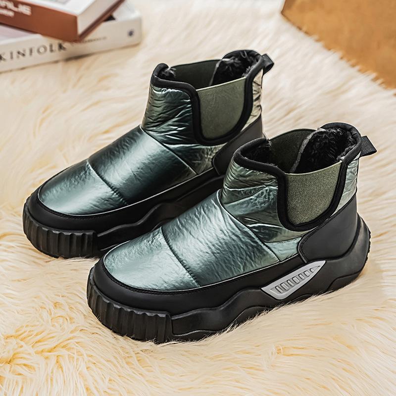 2024 Новые мужские зимние ботинки, водонепроницаемые, нескользящие, удобные, зимние, теплые, с плюшевой подкладкой, уличные, горнолыжные ботинки для мужчин, размер 39-44 39