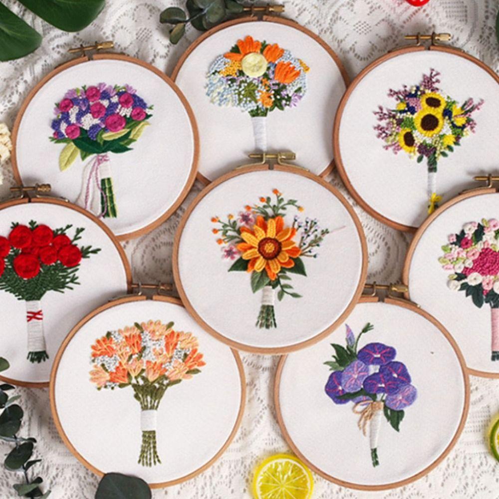 Colorful Cross Stitch Set Floral Patterns Embroidery Set Flower Embroidery Kit Beginner Style 2
Colorful Cross Stitch Set Floral Patterns Embroidery Set Flower Embroidery Kit Beginner Style 2