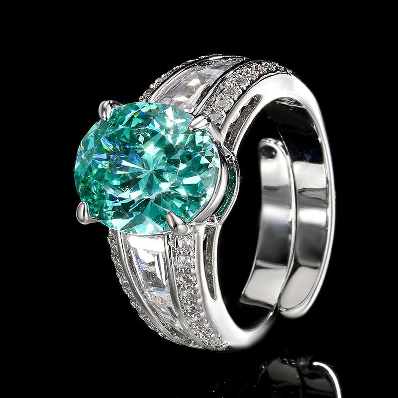 Jewelry Copper Bottom Gold-Plated Simulation Blue Spinel Ring Main Stone 10 * 12
Jewelry Copper Bottom Gold-Plated Simulation Blue Spinel Ring Main Stone 10 * 12