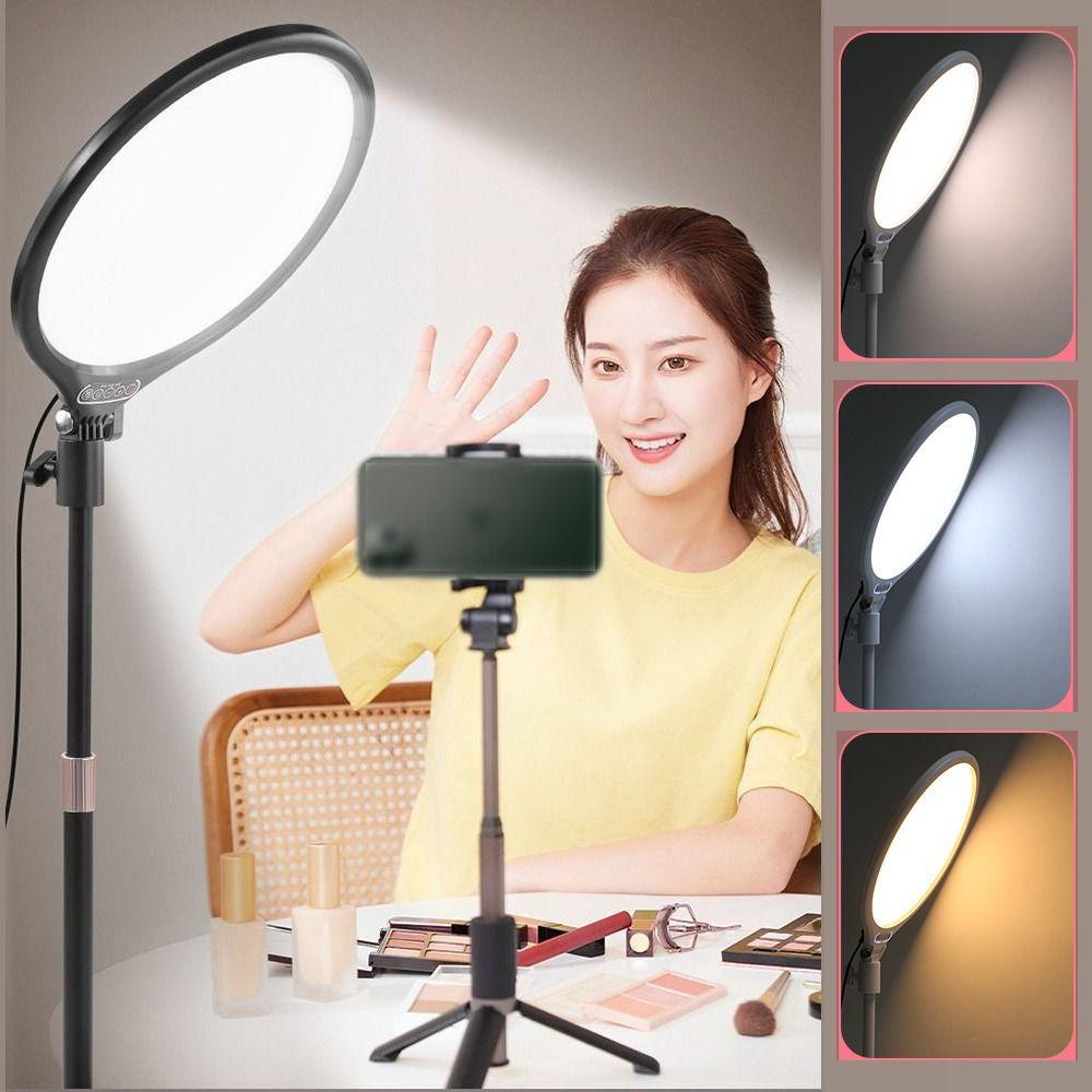 Large Diameter Photography Lamp 3 Modes Makeup Fill Light Live Fill Light Internet Photo Black Light with Base
Large Diameter Photography Lamp 3 Modes Makeup Fill Light Live Fill Light Internet Photo Black Light with Base