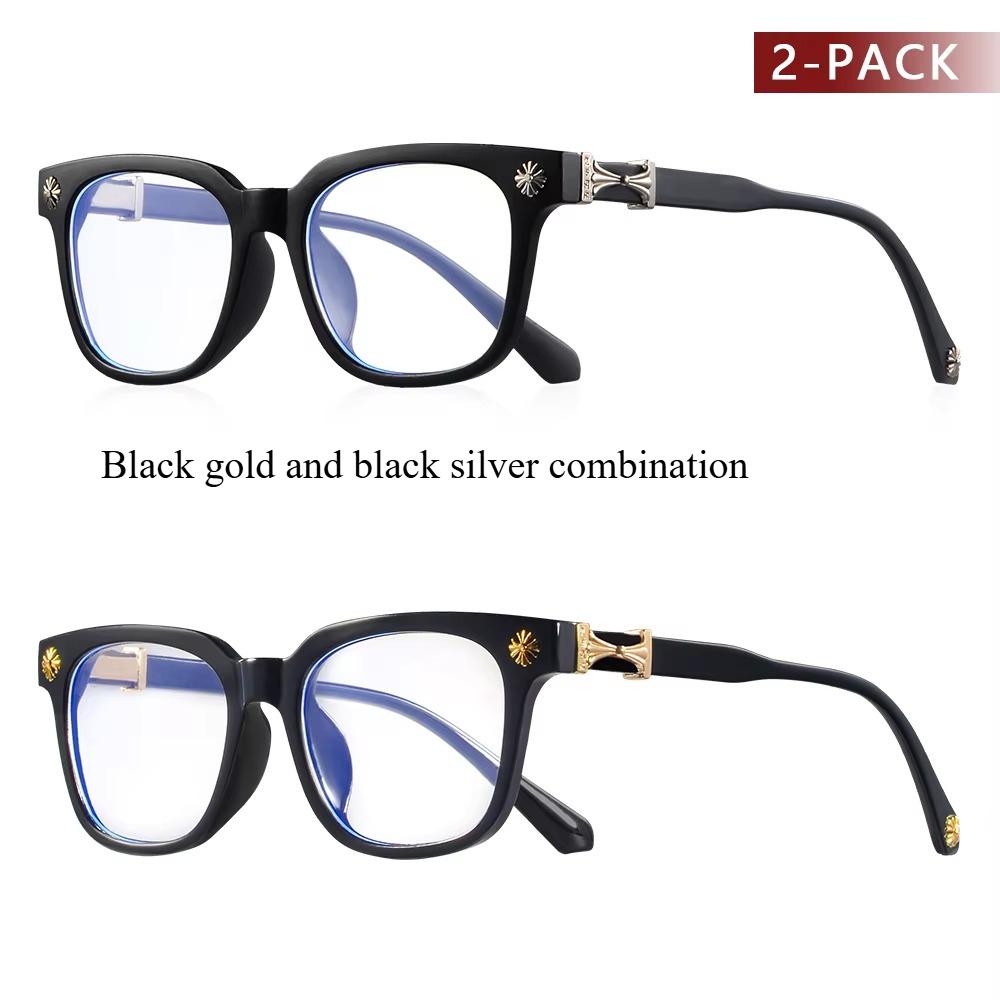 Classic Square Anti Blue Light Glasses Reading Books Vintage Glasses Women and Men Prescription Glasses Computer Eyeglasses 2pcs
Classic Square Anti Blue Light Glasses Reading Books Vintage Glasses Women and Men Prescription Glasses Computer Eyeglasses 2pcs