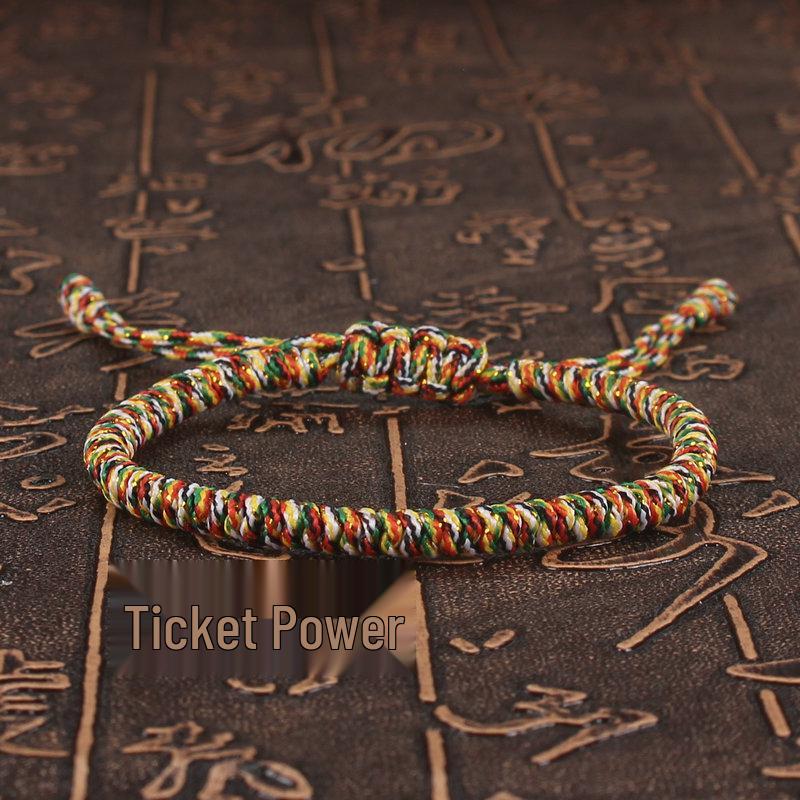 Этнический браслет из красной веревки ручной работы с узлом Ваджра
Этнический браслет из красной веревки ручной работы с узлом Ваджра