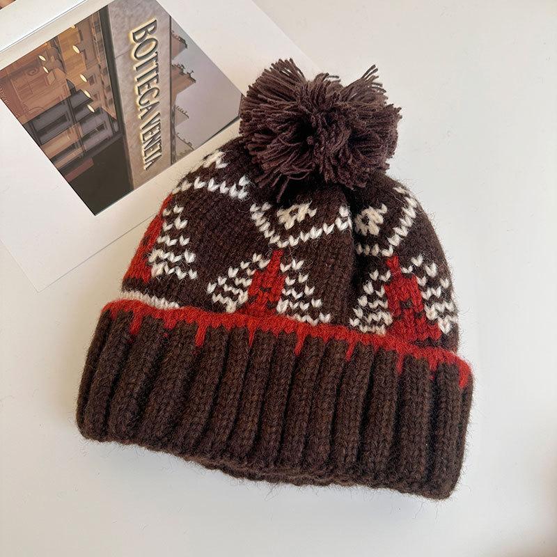 New Winter Beanie For Women Vintage Thickened Knitted Hat With Pompom Ear Protection Cap For Christmas Gift Soft Beanie 56-58cm коричневий
New Winter Beanie For Women Vintage Thickened Knitted Hat With Pompom Ear Protection Cap For Christmas Gift Soft Beanie 56-58cm коричневий