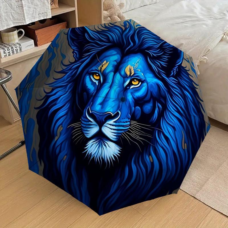 1pc Blue Lion Fashionable Automatic Opening/Closing Folding Umbrella with 8 Iron Bones, Plastic Handle yy251015009
1pc Blue Lion Fashionable Automatic Opening/Closing Folding Umbrella with 8 Iron Bones, Plastic Handle yy251015009