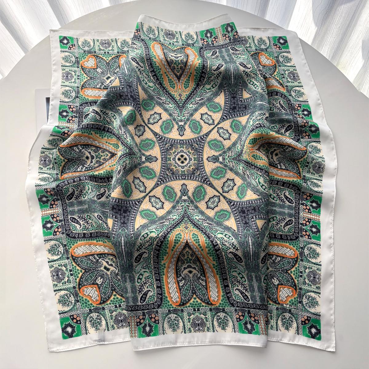 Stylish Imitation Silk Scarves Bandanas Paisley Printed Square Scarf For Women Luxury Hijab Neckerchief Elegant Shawl Wraps
Stylish Imitation Silk Scarves Bandanas Paisley Printed Square Scarf For Women Luxury Hijab Neckerchief Elegant Shawl Wraps
