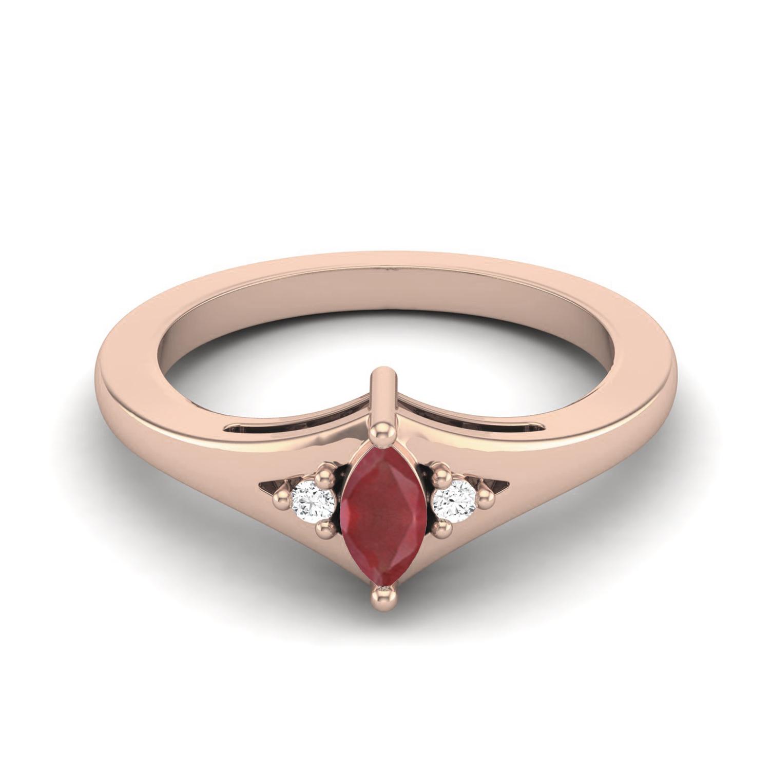 925 Sterling Silver Rose Vermeil 0.23 Cts Marquise Ruby Three Stone Wedding Women Ring 7
925 Sterling Silver Rose Vermeil 0.23 Cts Marquise Ruby Three Stone Wedding Women Ring 7