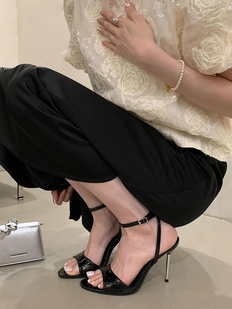 PesstweiSummer Fashion Narrow Band Open Toe Anke Buckle Strap Sandals Thin Heel Women Party Shoes 35 чёрный
PesstweiSummer Fashion Narrow Band Open Toe Anke Buckle Strap Sandals Thin Heel Women Party Shoes 35 чёрный