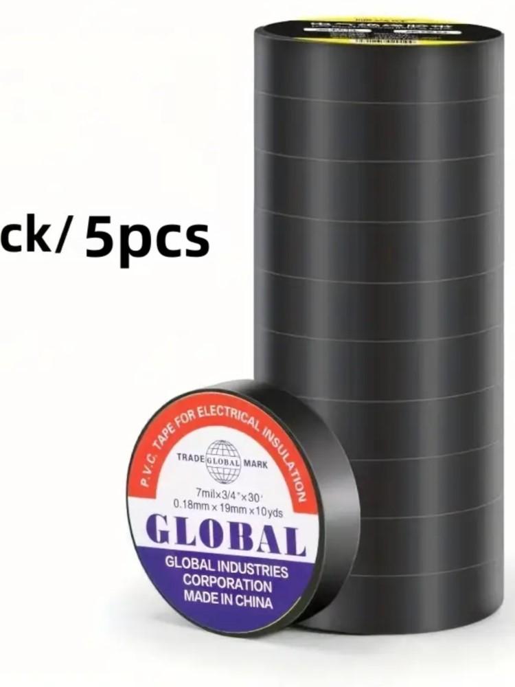 50m Heat-Resistant Black Rubber Electrical Tape - Durable, Flexible Insulating Adhesive for Industrial, Home Appliances & Mechan 10M
50m Heat-Resistant Black Rubber Electrical Tape - Durable, Flexible Insulating Adhesive for Industrial, Home Appliances & Mechan 10M