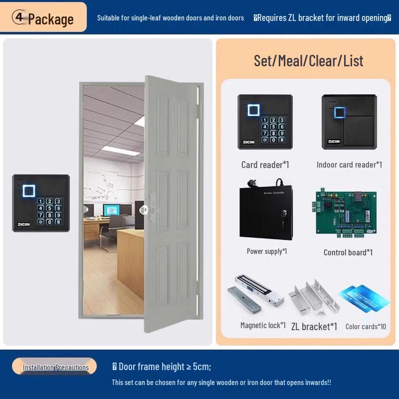 ZUCON Network Access Control & Time Attendance System Kit CN plug (adapter included)
ZUCON Network Access Control & Time Attendance System Kit CN plug (adapter included)