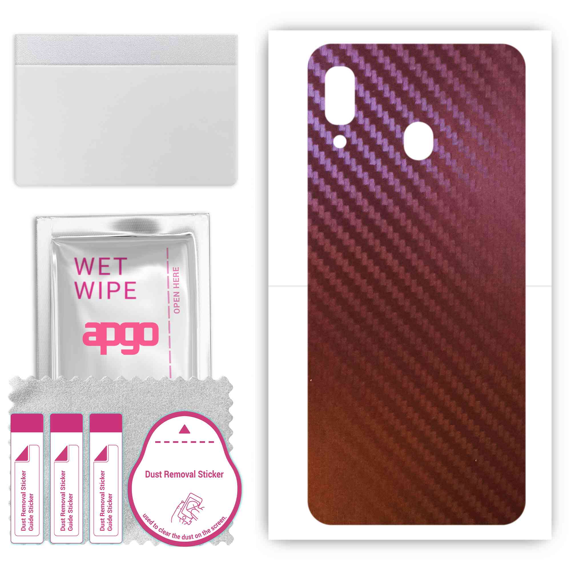 apgo skin sticker film foil vinyl for the BACK compatible with Samsung Galaxy A20, scratch-resistant, easy to install - Carbon Chameleon CAKA5
apgo skin sticker film foil vinyl for the BACK compatible with Samsung Galaxy A20, scratch-resistant, easy to install - Carbon Chameleon CAKA5
