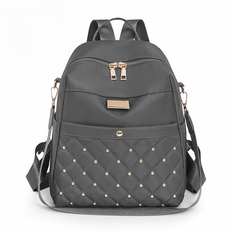IELGY Корейская версия модного женского рюкзака, дорожная сумка большой вместимости с ромбовидными заклепками серый
IELGY Корейская версия модного женского рюкзака, дорожная сумка большой вместимости с ромбовидными заклепками серый