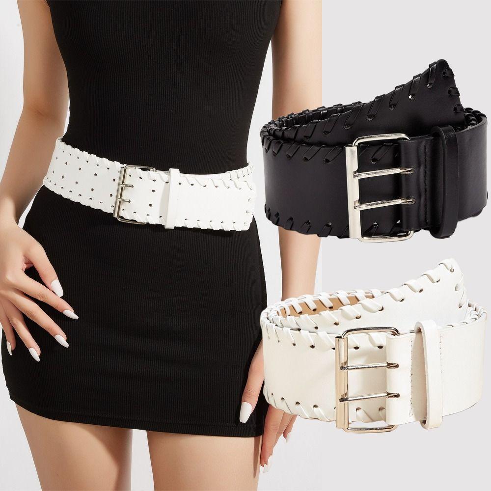 Harajuku Wide Woven Belt Y2K Slimming Belt Fashion Trouser Dress Belts For Women чорний
Harajuku Wide Woven Belt Y2K Slimming Belt Fashion Trouser Dress Belts For Women чорний