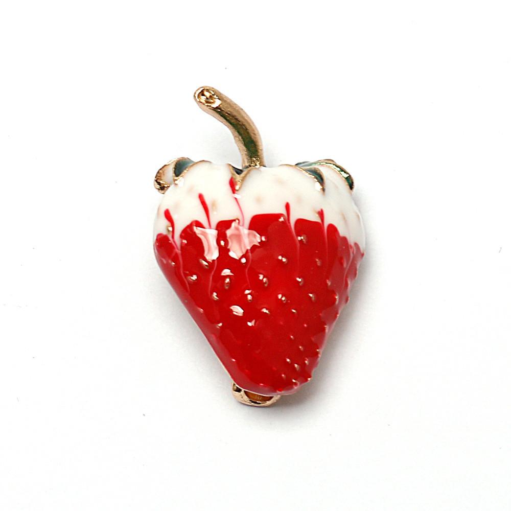 Alloy Strawberry Flower Brooch With Geometric Fruit Design For Office And Casual StyleC
Alloy Strawberry Flower Brooch With Geometric Fruit Design For Office And Casual StyleC