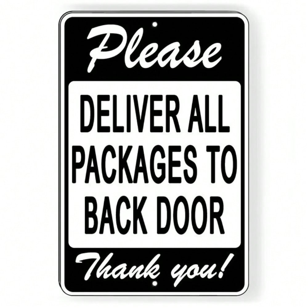 Vintage Scrollwork Metal Sign Back Door Delivery Decoration Aluminum 20X30
Vintage Scrollwork Metal Sign Back Door Delivery Decoration Aluminum 20X30