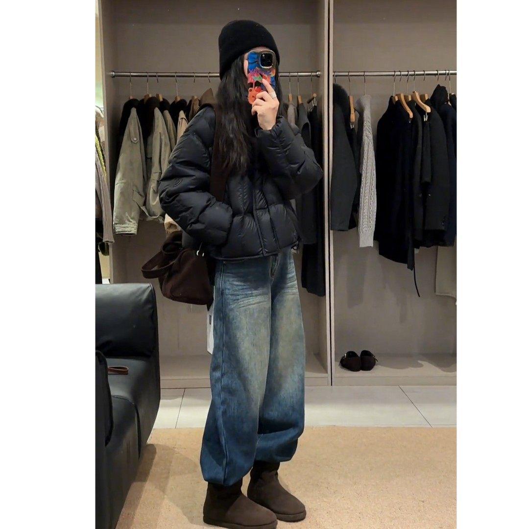 Trendy Women s Winter Set: Black Down Cotton Jacket & Jeans L (105-115 jin)
Trendy Women s Winter Set: Black Down Cotton Jacket & Jeans L (105-115 jin)