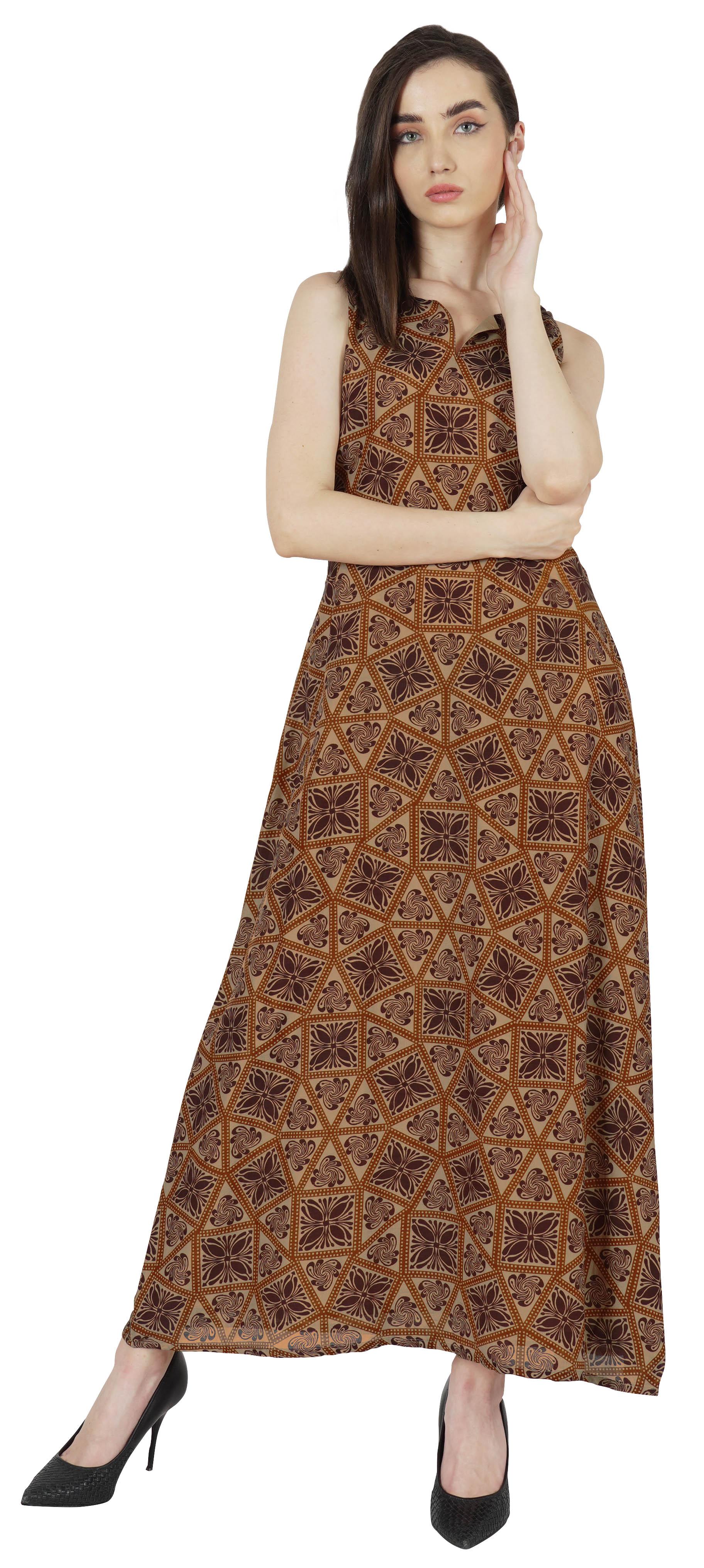 Bimba Printed Ankle Length Ethnic Dresses For Women s Sleeveless Casual Dress Indo Western XXL коричневий
Bimba Printed Ankle Length Ethnic Dresses For Women s Sleeveless Casual Dress Indo Western XXL коричневий